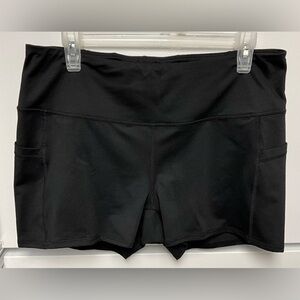 Zella Black Athletic Performance Shorts with Side Pockets